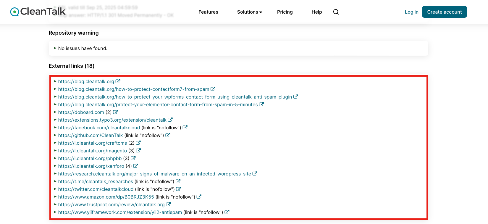 Scanning for malware